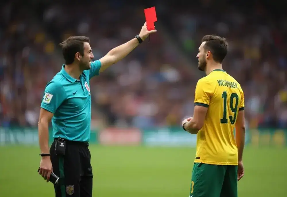 Zdjęcie Czerwona kartka w piłce nożnej - co oznacza i jakie są konsekwencje