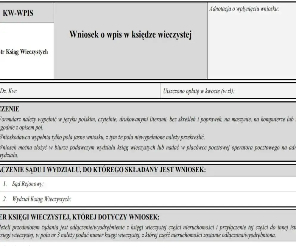 Zdjęcie Jak wypełnić wniosek o wpis hipoteki i uniknąć błędów w formularzu