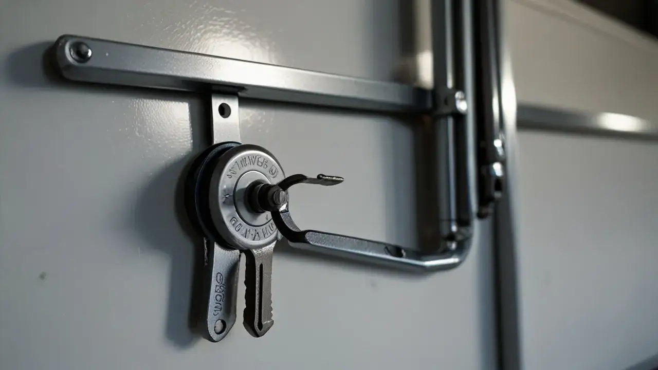 Zdjęcie Zamek do bramy garażowej Wiśniowski: jak prawidłowo go montować?