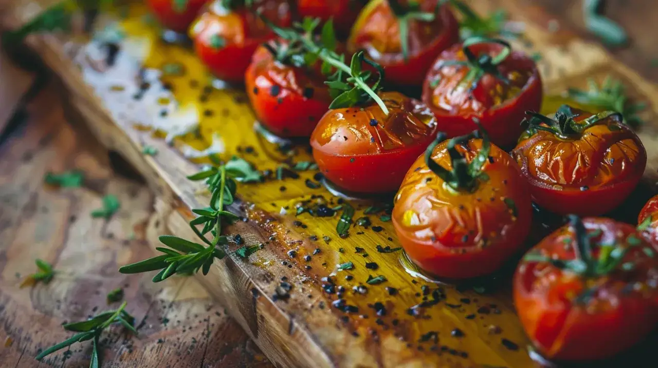 Zdjęcie Pomidory konfitowane: Łatwy przepis na konfitowane pomidory w oliwie