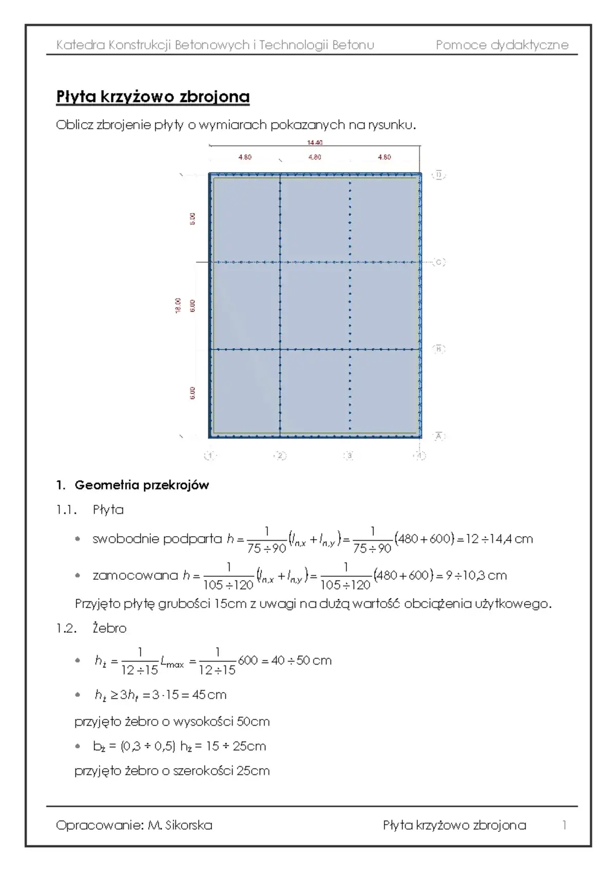 Zdjęcie Płyta dwukierunkowo zbrojona przykład: kluczowe zasady i obliczenia