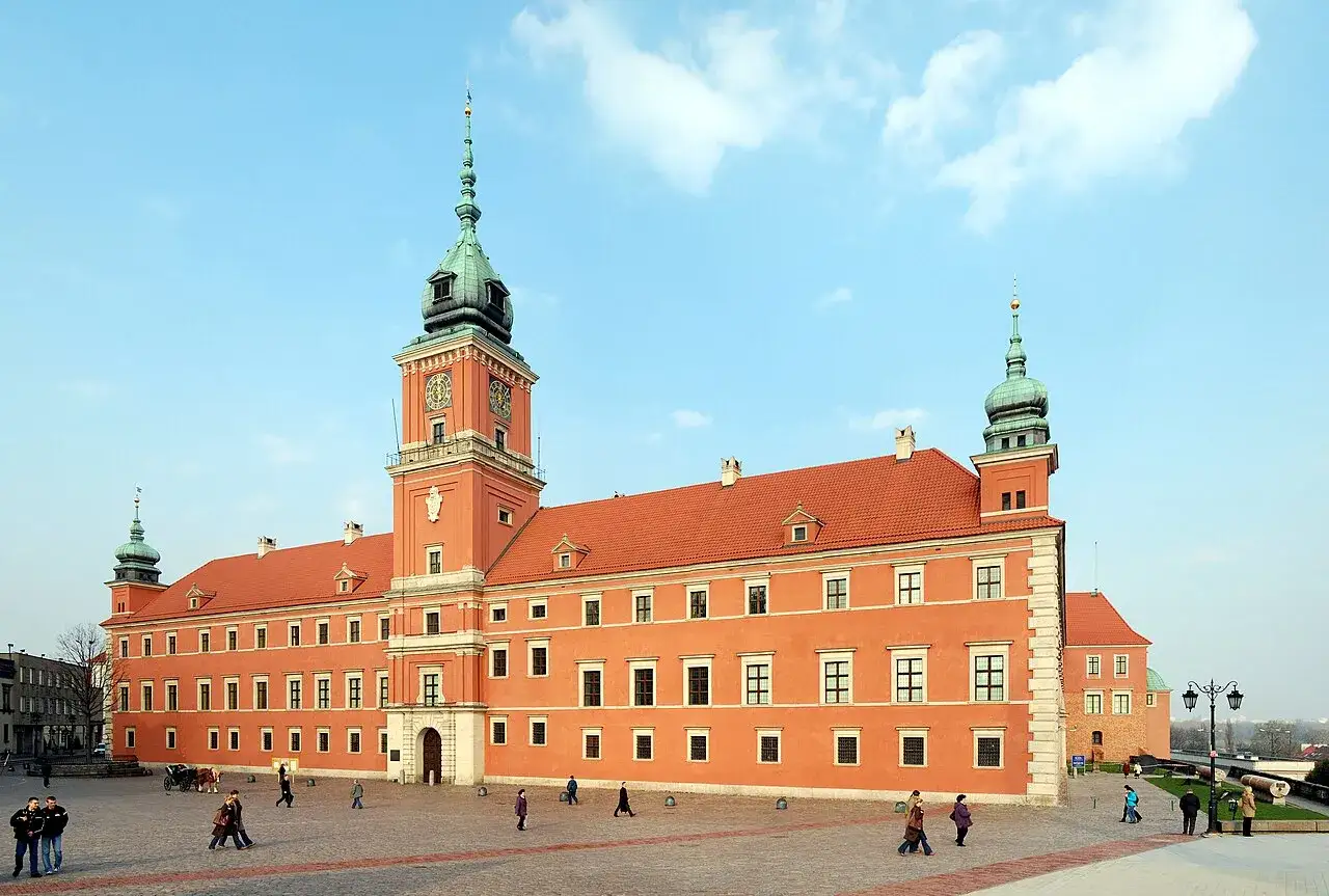 Warszawa Stare Miasto Zamek Kr&oacute;lewski panorama