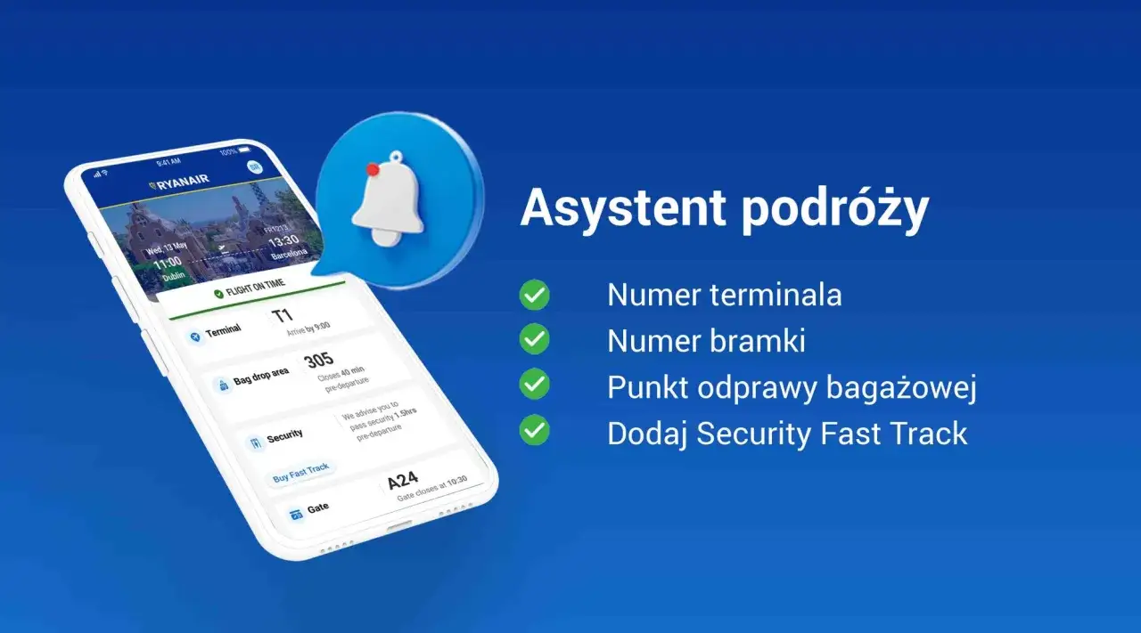 Ryanair opłata za odprawę na lotnisku