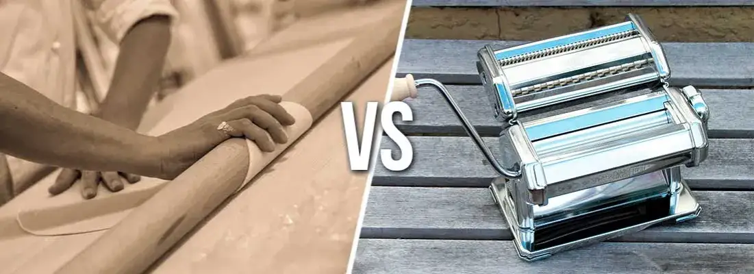 Stendere pasta sfoglia mattarello o macchina