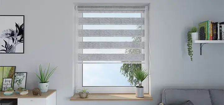 Uniwersalne kolory rolet dzień-noc w r&oacute;żnych wnętrzach