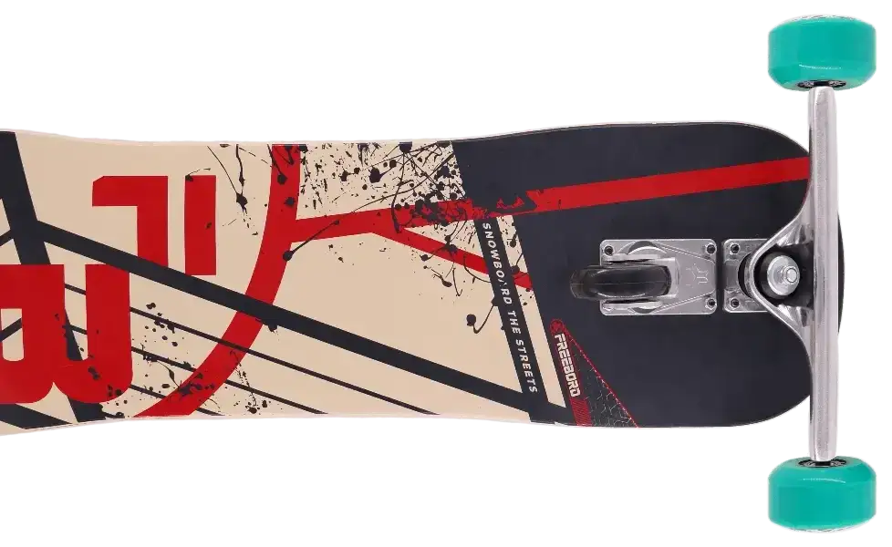 r&oacute;żne typy deskorolek symulujących snowboard longboard surfskate freebord