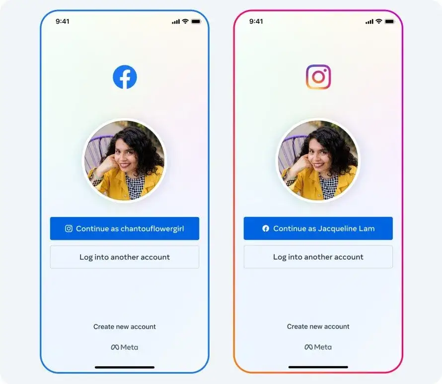 Instagram logowanie przez Facebooka