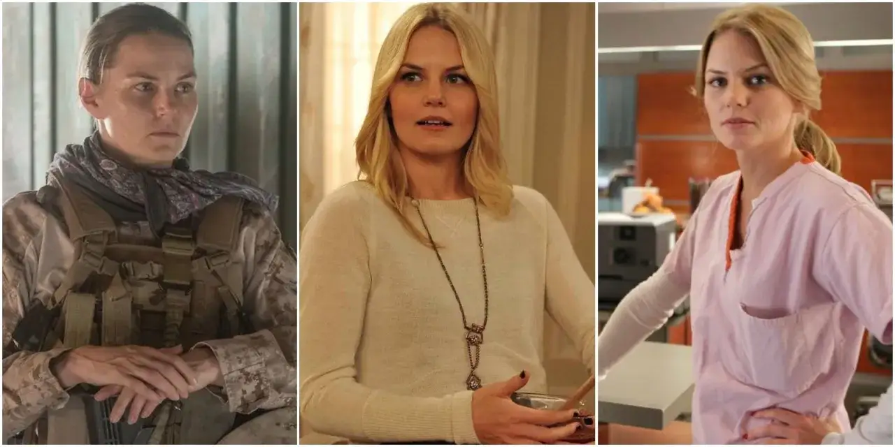 Jennifer Morrison w rolach żołnierki, kobiety w swetrze i lekarki. Jej filmy, seriale i programy to r&oacute;żnorodne kreacje.