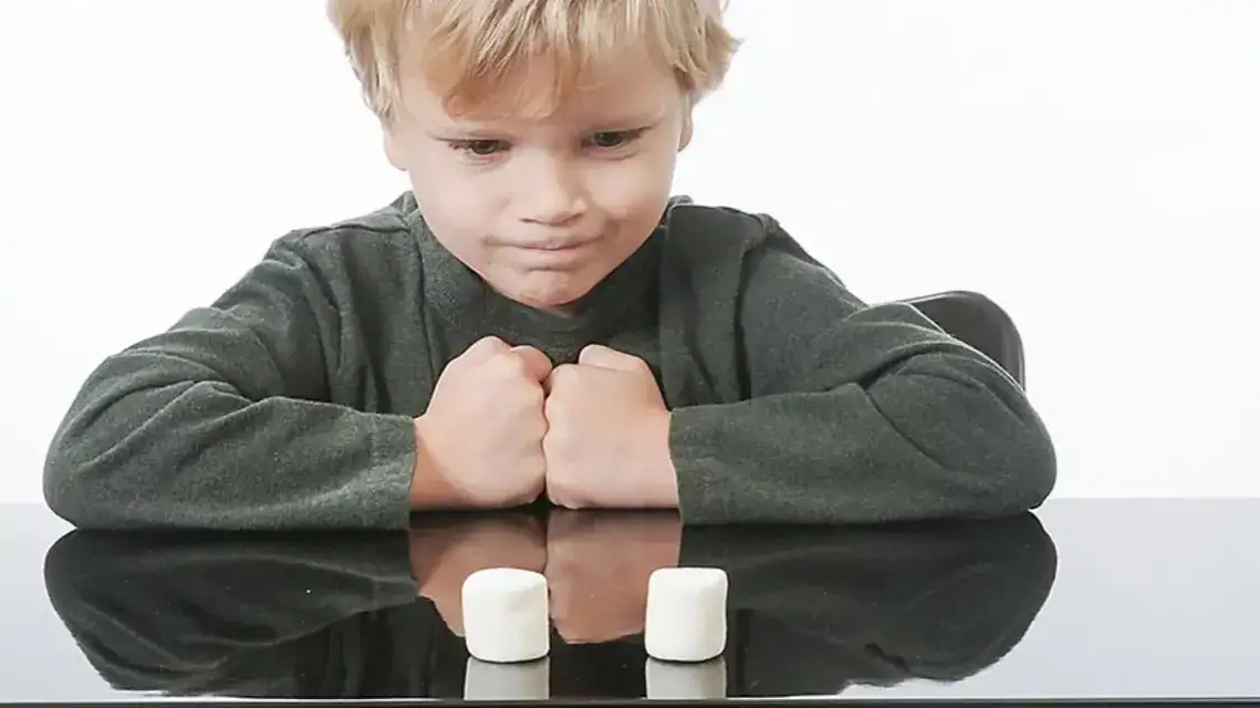 Eksperyment pianki marshmallow pr&oacute;żnia dzieci
