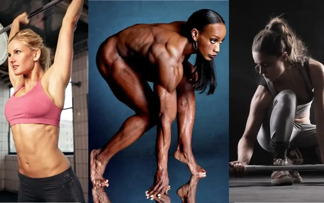 osoba trenująca na siłowni różne cele treningowe