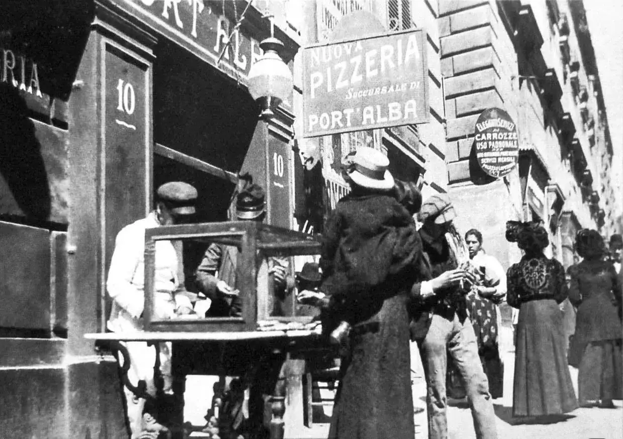 Neapol XVIII wiek biedota jedzenie ulica