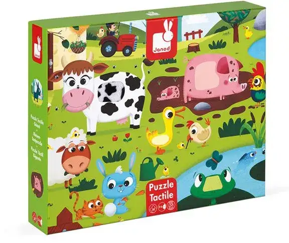 Puzzle sensoryczne Janod różne modele i serie