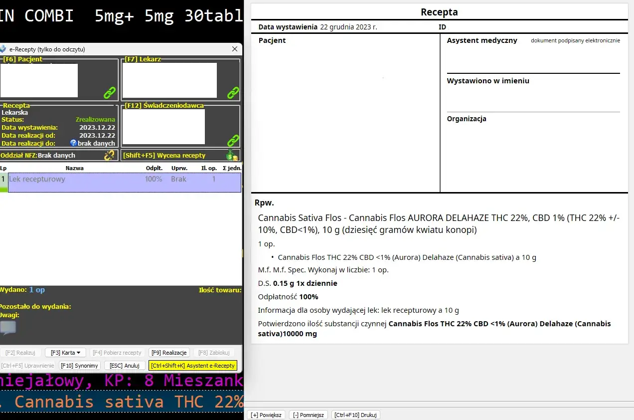 Medyczna marihuana recepta apteka