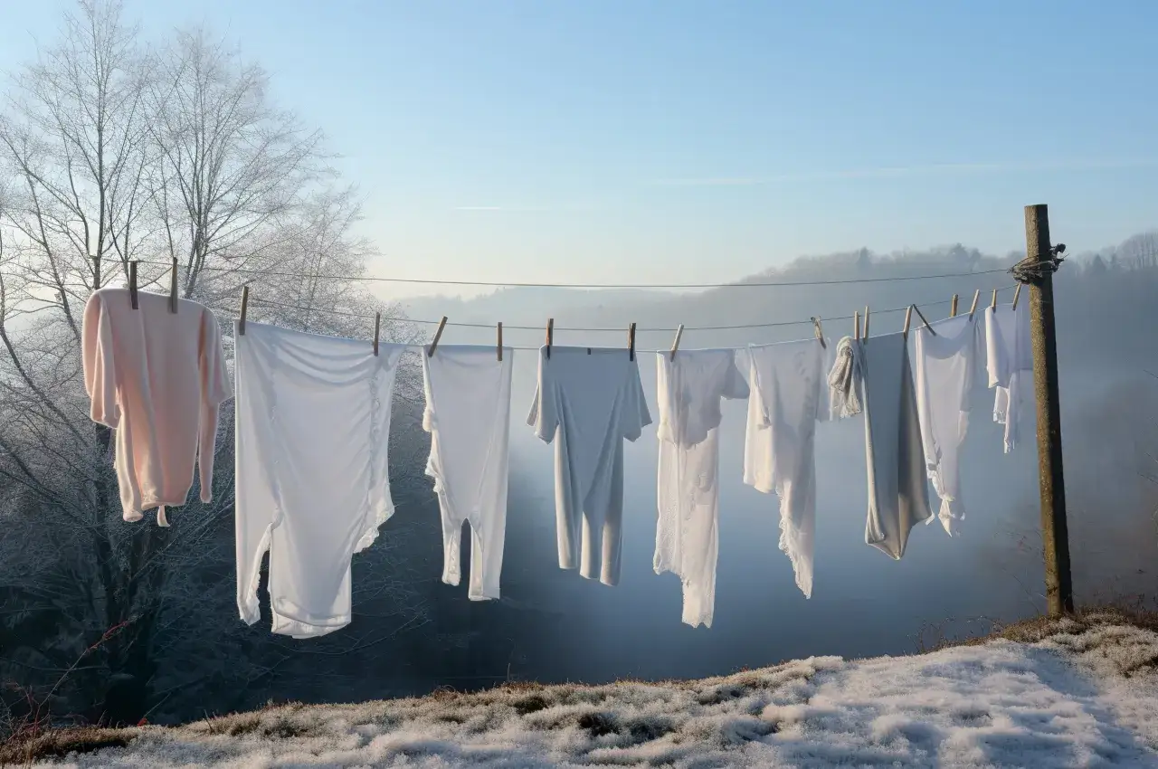 r&oacute;żne sposoby wieszania prania