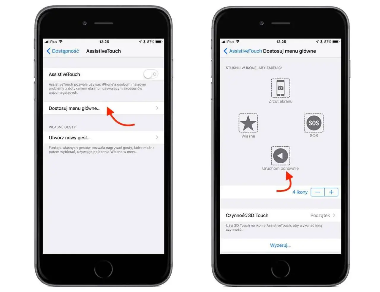 pierwsze uruchomienie iphone ekran powitalny konfiguracja