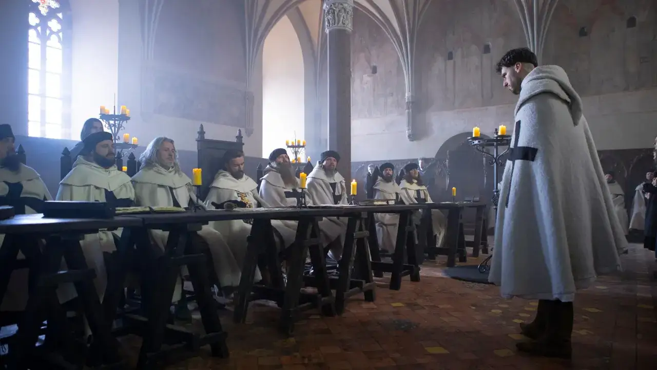 Wnętrze zamku w Malborku, gdzie nagrywano 