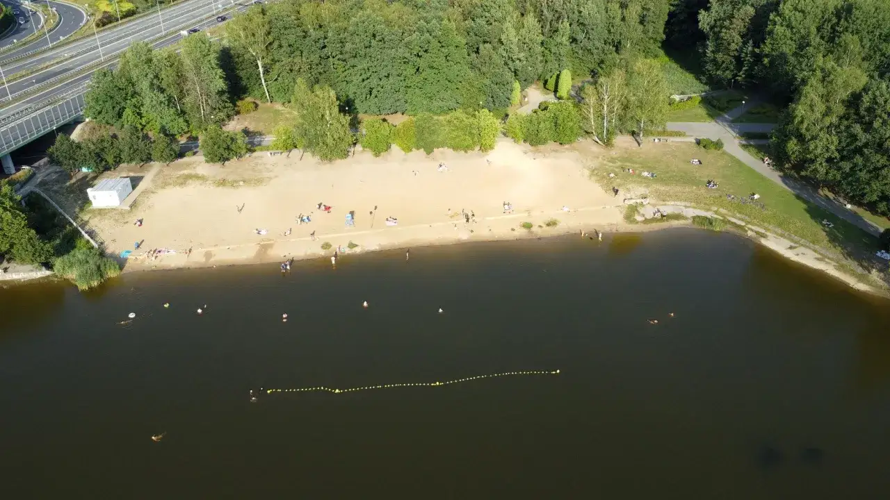 Dolina Trzech Stawów Katowice widok z góry