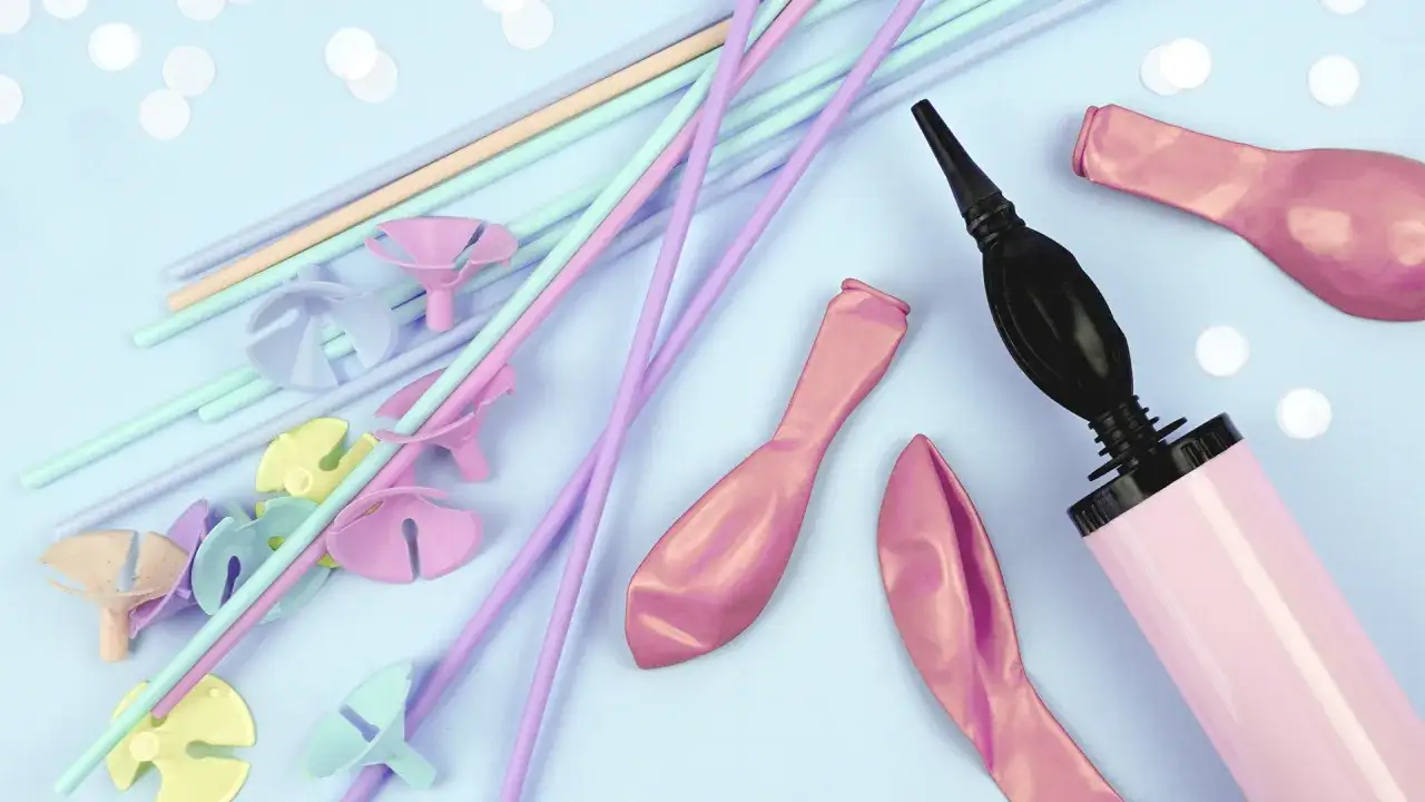 akcesoria do balonów pompka wstążki ciężarki