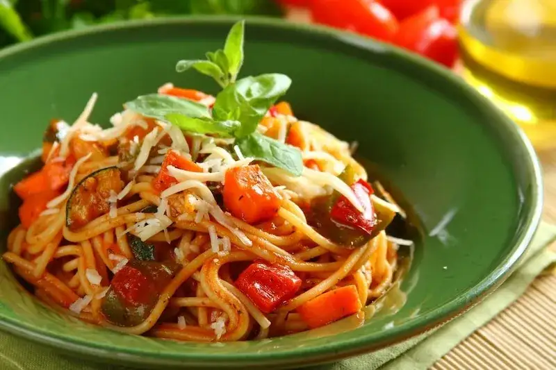 Spaghetti z papryką gotowe danie