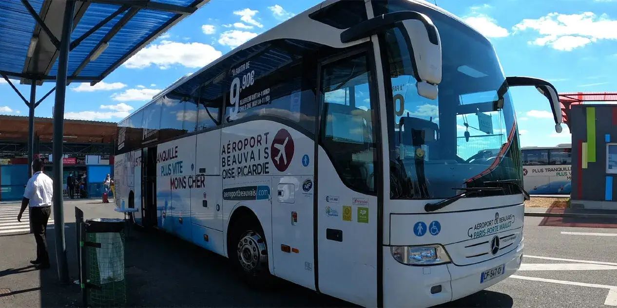 autobus lotniskowy z Beauvais do Paryża Porte Maillot