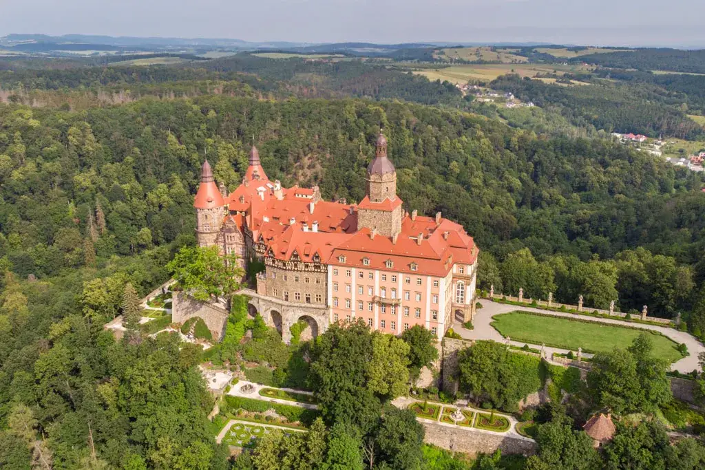 zamki i pałace Polska romantyczne