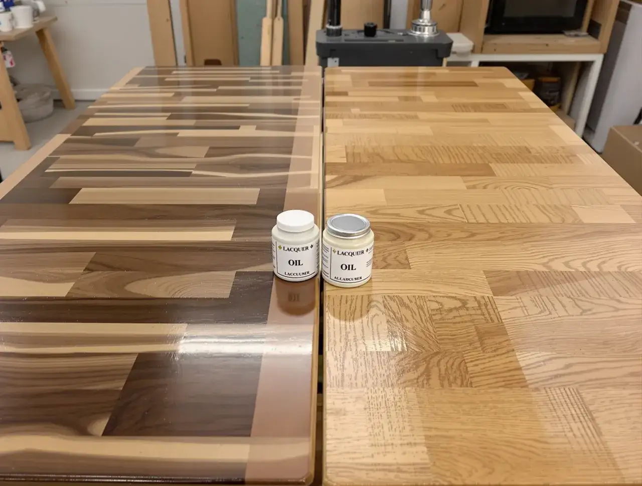 Por&oacute;wnanie oleju i lakierobejcy do drewna