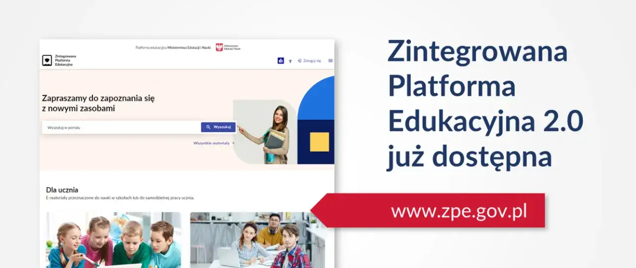 Uczeń korzystający z platformy edukacyjnej