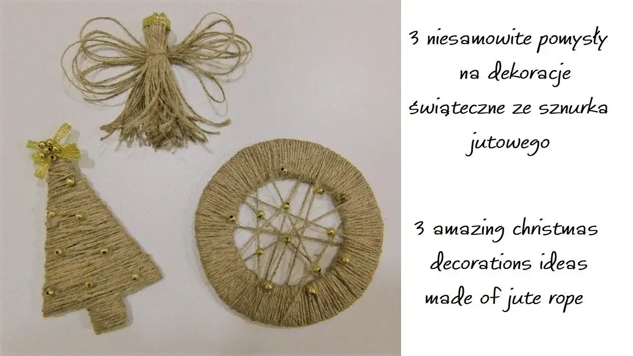 ozdoby ze sznurka różne faktury