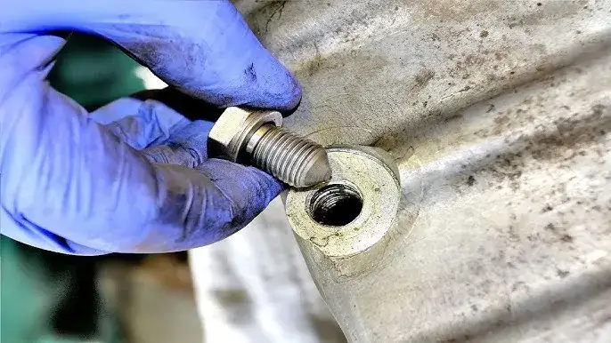 uszkodzony gwint miski olejowej