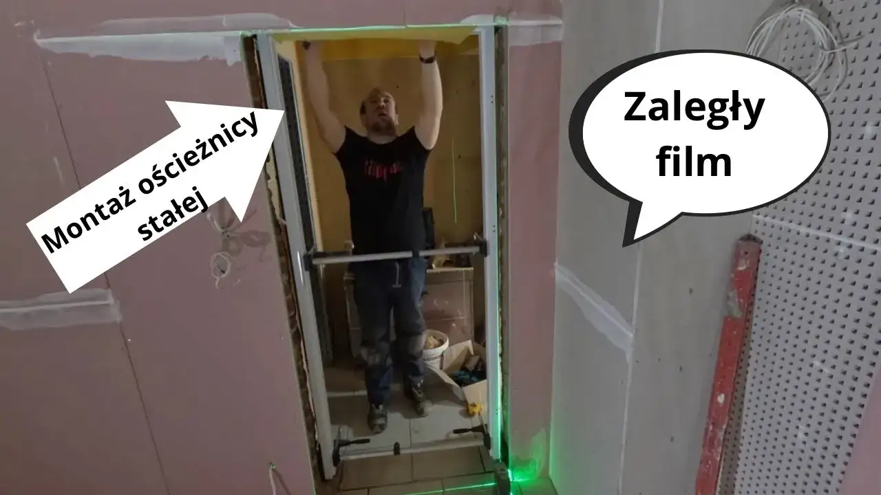 wykończenie ościeżnicy płytami gipsowo-kartonowymi