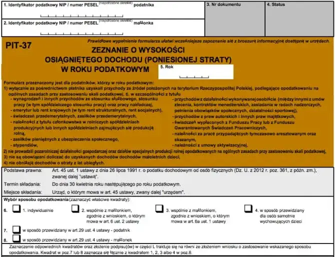 Wypełnianie PIT/O, formularz podatkowy, rozliczenie ulgi na dziecko