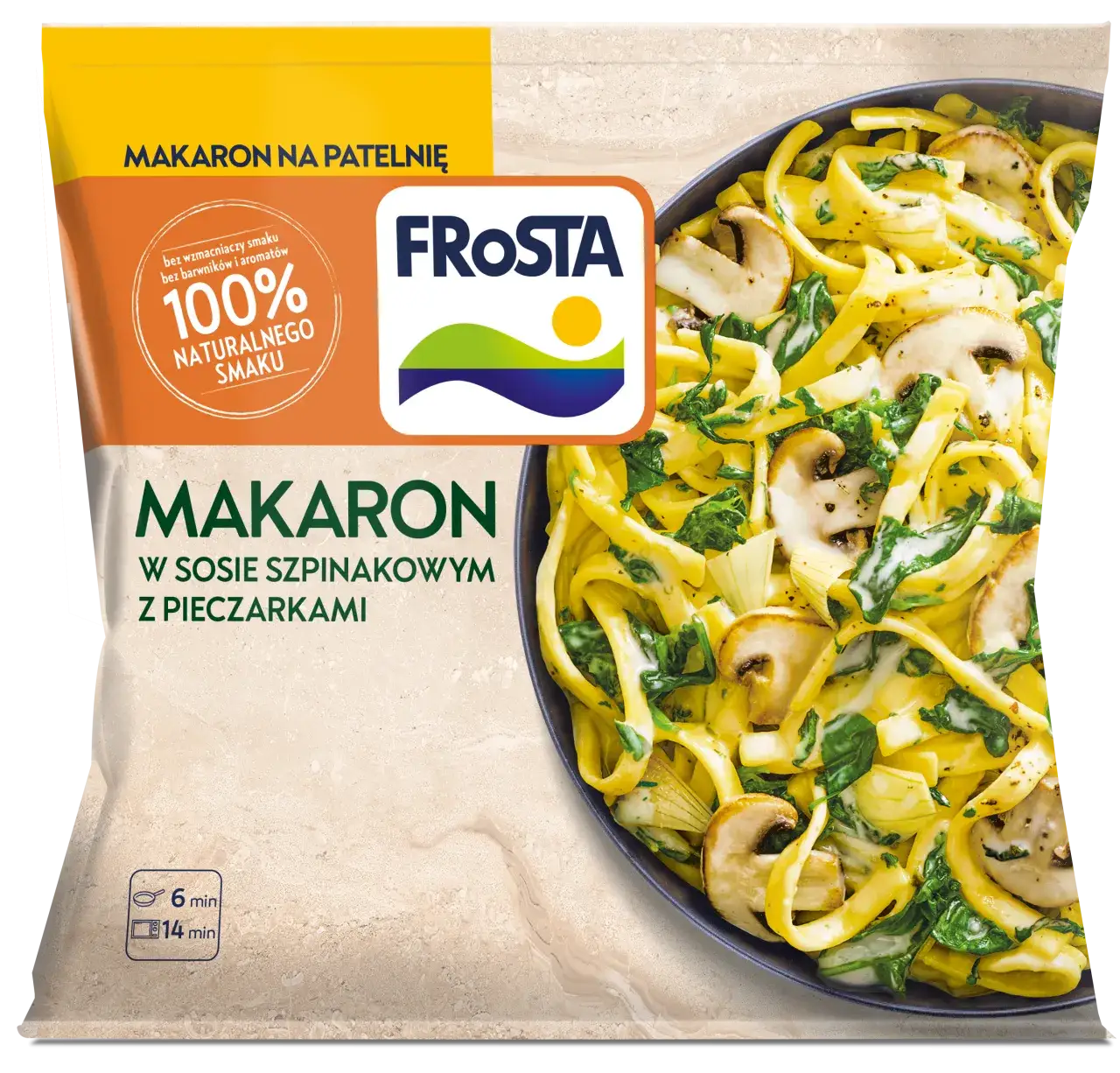 Spaghetti z pieczarkami gotowe danie