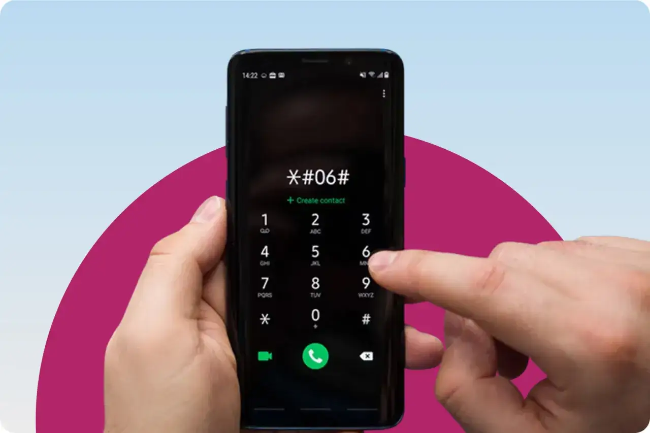 Jak sprawdzić telefon? Wpisz kod *#06# na klawiaturze numerycznej, aby poznać IMEI urządzenia.