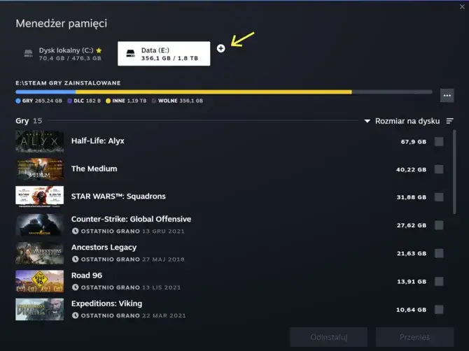 Zdjęcie Jak przenieść Steam na inny dysk bez utraty gier i ustawień