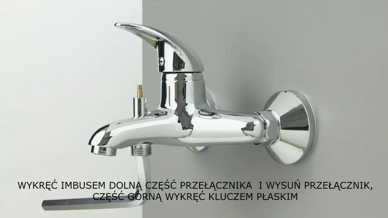 Zdjęcie Wymiana przełącznika natrysku baterii wannowej - prosta naprawa krok po kroku