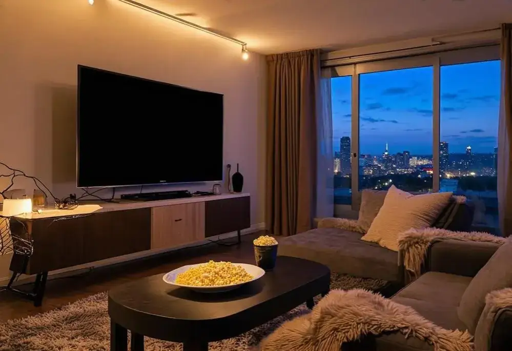 Zdjęcie Jakie oświetlenie nad telewizorem poprawi komfort i atmosferę?