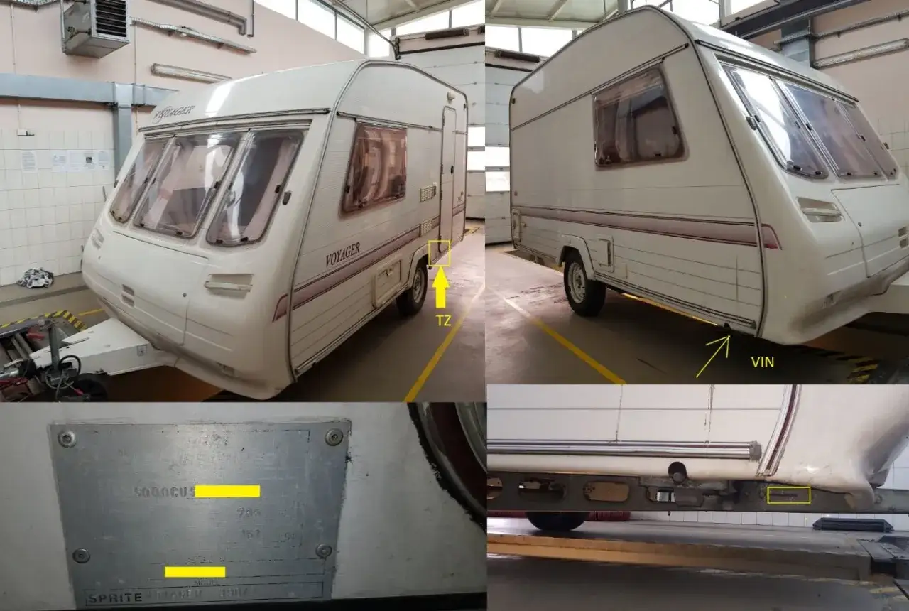 Zdjęcie Gdzie jest VIN przyczepy kempingowej? Odkryj ukryte miejsca i porady