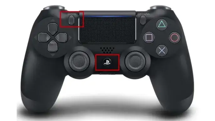 Pad PS4 tryb parowania Bluetooth
