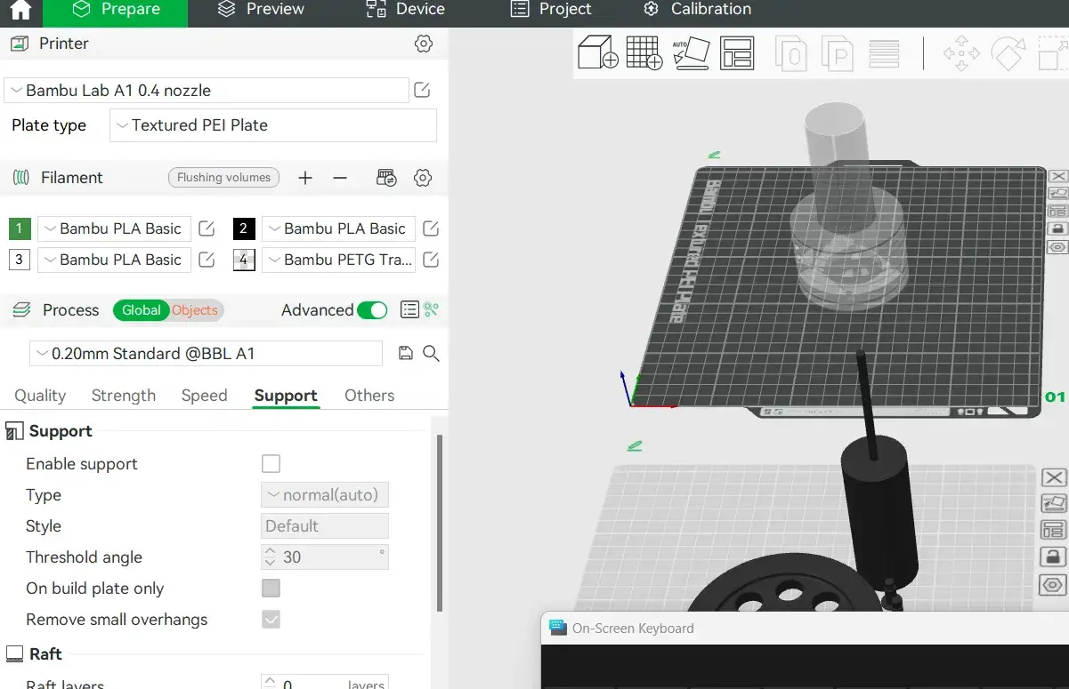 porównanie interfejsów slicerów Cura PrusaSlicer Bambu Studio