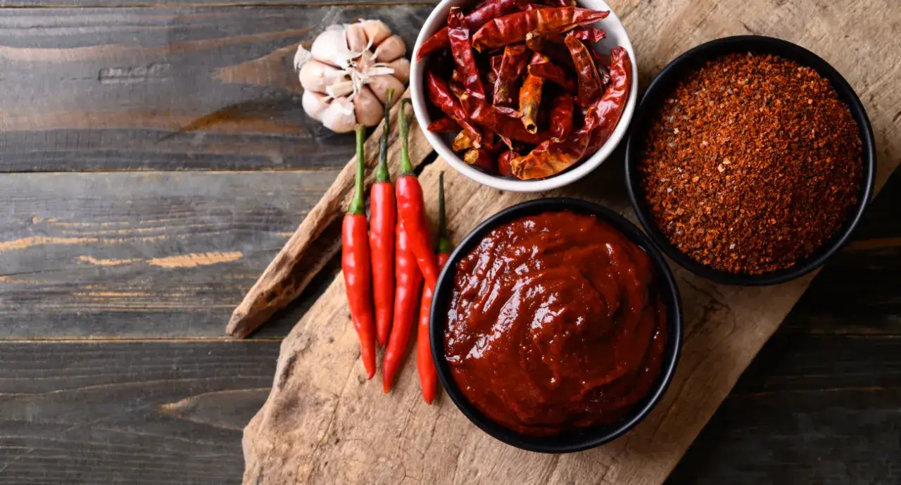 Koreańskie składniki kuchni gochujang gochugaru