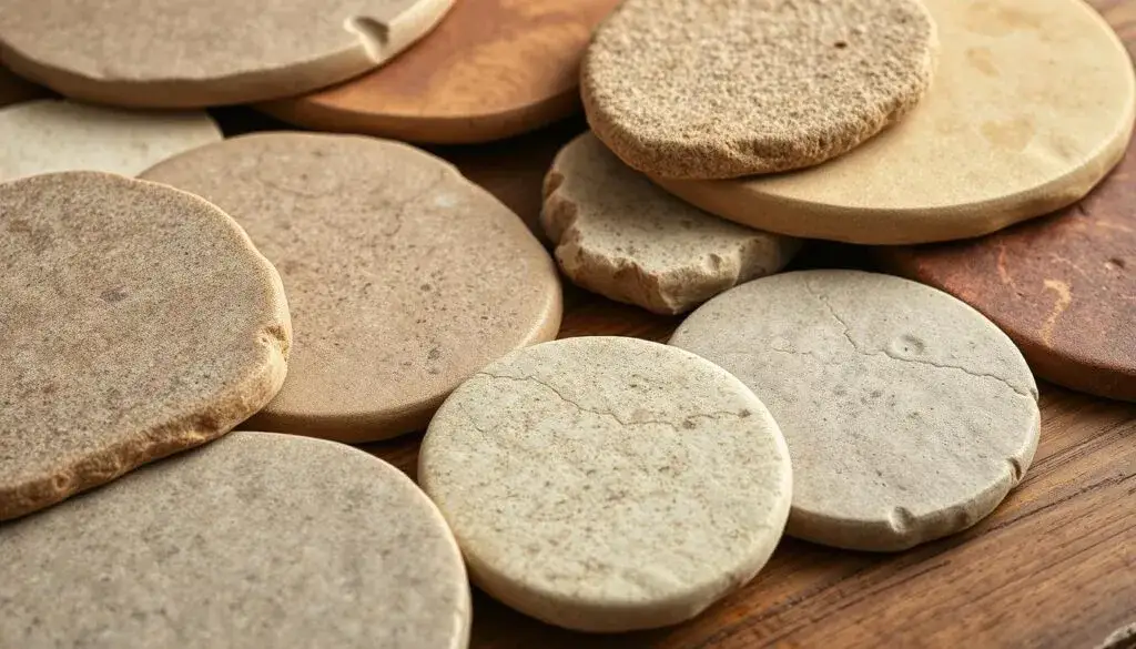 Rodzaje kamieni do pizzy: szamotowy, granitowy, kordierytowy, ceramiczny por&oacute;wnanie