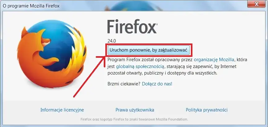 zrzut ekranu strona 