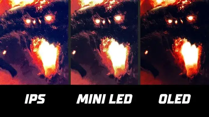 Comparison of IPS, Mini LED, OLED panel technologies