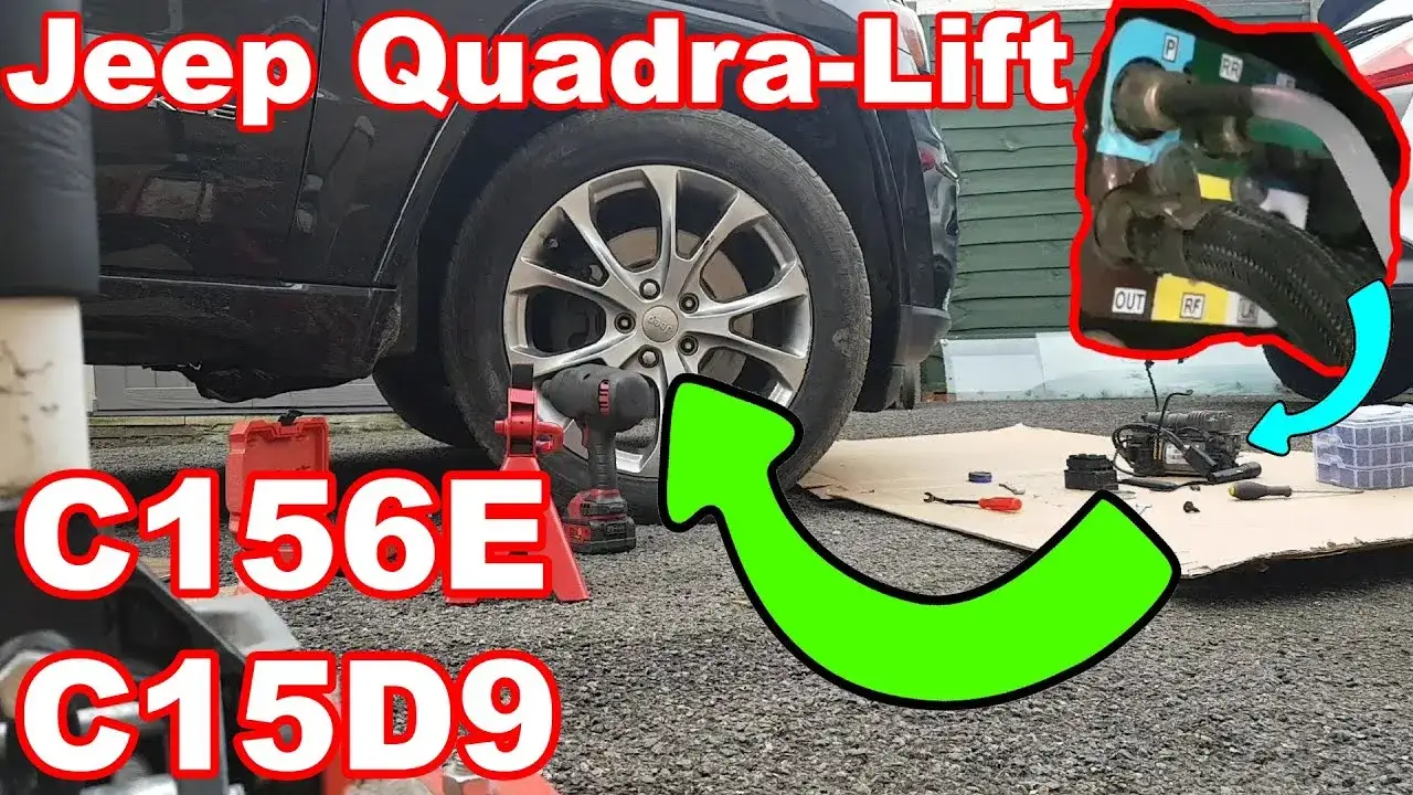Jeep Grand Cherokee zawieszenie pneumatyczne Quadra-Lift naprawa