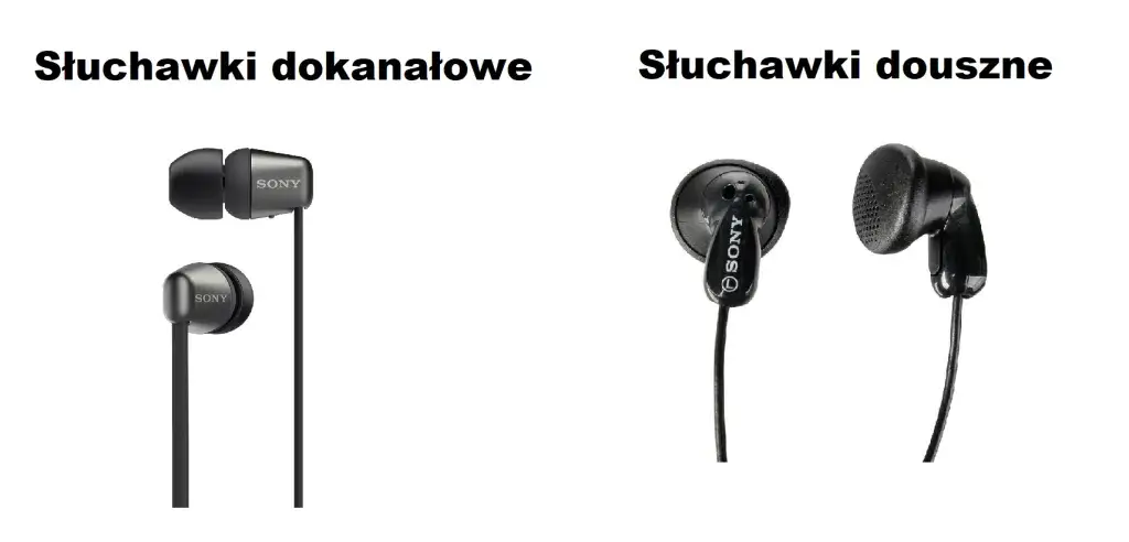 słuchawki douszne vs dokanałowe porównanie