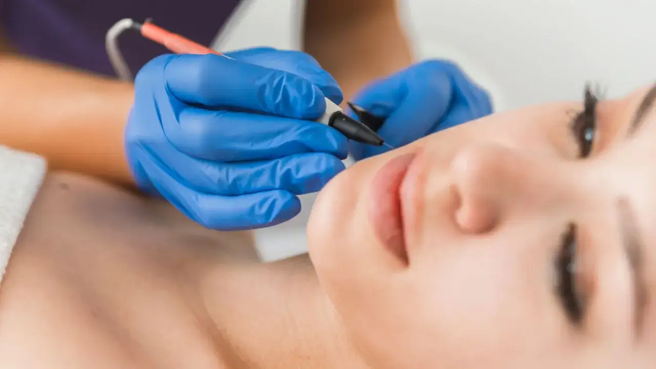 Elektroliza to skuteczny sposób, jak usunąć wąsik żeby nie odrastał. Zabieg na twarzy.