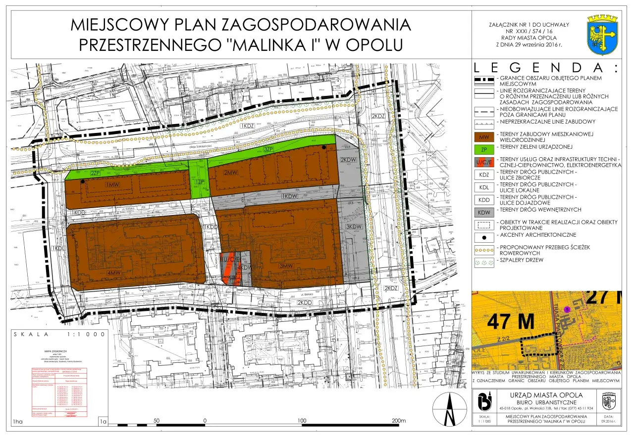 mapa dr&oacute;g publicznych i wewnętrznych osiedle