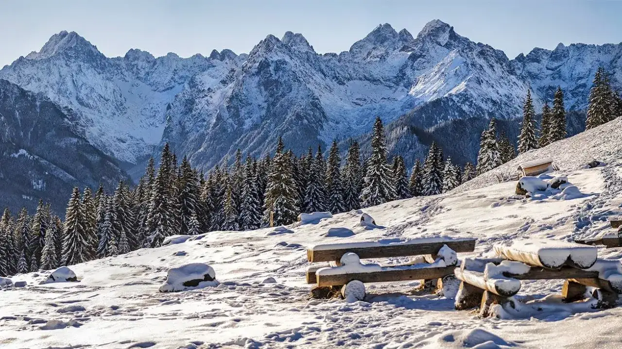 Zimowe szlaki Tatry Morskie Oko Dolina Kościeliska