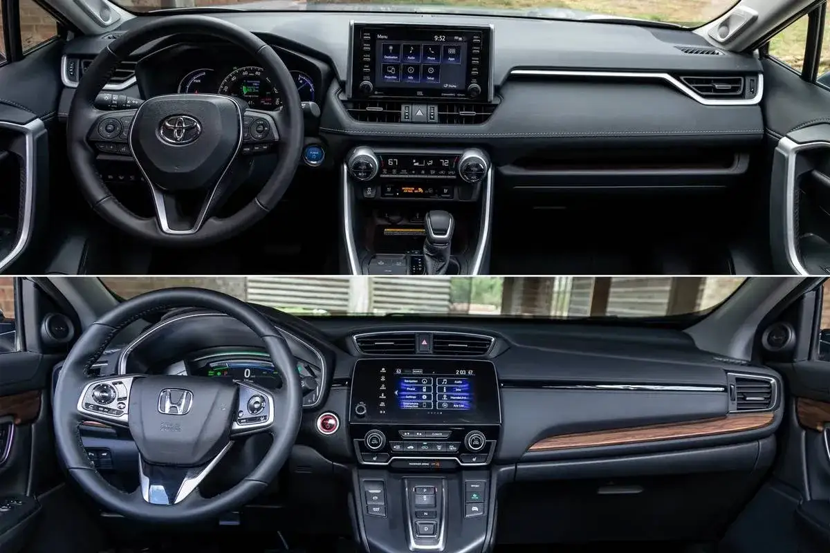 Wnętrze Honda CR-V vs Toyota RAV4 przestronność bagażnika