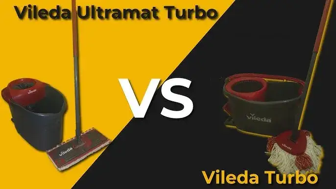 Vileda Ultramat Turbo vs Vileda Turbo obok siebie